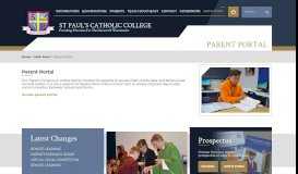 
							         Parent Portal - St Paul's Catholic College, Surrey								  
							    