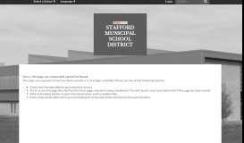 
							         Parent Portal - Stafford Municipal School District - SharpSchool								  
							    