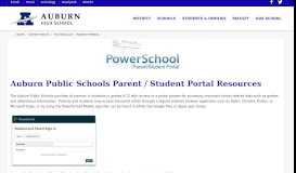 
							         Parent Portal | Technology - Auburn Public Schools								  
							    