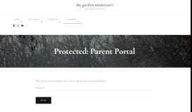 
							         Parent Portal « The Garden Montessori								  
							    