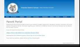 
							         Parent Portal | Uniacke District School								  
							    