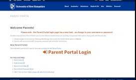 
							         Parent Portal | University of New Hampshire								  
							    