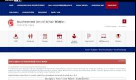 
							         Parent Portal Update - Southwestern Central School								  
							    