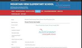 
							         Parent Portal User Guide - Mountain View Elementary School								  
							    