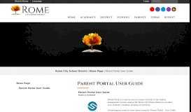 
							         Parent Portal User Guide - Rome City School District								  
							    