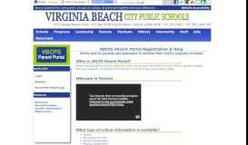 
							         Parent Portal - Virginia Beach Schools								  
							    