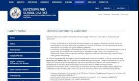 
							         Parent Portal / Volunteering - Kutztown Area School District								  
							    