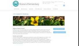 
							         Parent Portal - Waters Elementary								  
							    