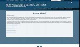 
							         Parent Portal - Wayne County School District								  
							    