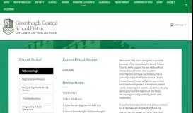 
							         Parent Portal / Welcome Page - Greenburgh Central School District								  
							    
