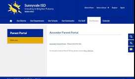 
							         Parent Portal / Welcome - Sunnyvale ISD								  
							    