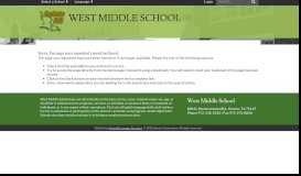 
							         Parent Portal - West Middle School								  
							    