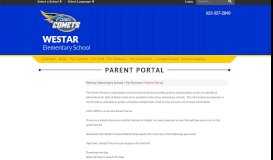 
							         Parent Portal - Westar Elementary School								  
							    