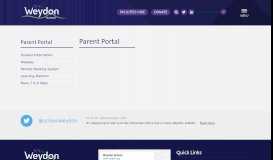 
							         Parent Portal - Weydon School								  
							    