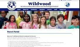 
							         Parent Portal - Wildwood Elementary School								  
							    
