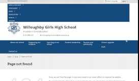 
							         Parent portal - Willoughby Girls High School								  
							    