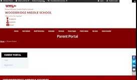
							         Parent Portal - Woodbridge Middle School								  
							    