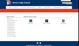 
							         Parent Portal/Links - Revere High School								  
							    