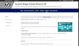 
							         Parent Portals - Sunset Ridge School District 29								  
							    
