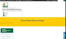 
							         Parent Portal/School Fushion - Bull Run Middle School								  
							    