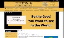 
							         Parent Portal/Student 360 Directions - Fulton 58								  
							    