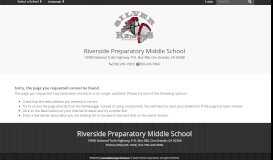 
							         Parent Portal/Student Information - Riverside Preparatory Middle School								  
							    