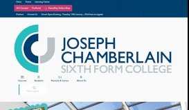 
							         Parent ProPortal - Joseph Chamberlain Sixth Form College								  
							    