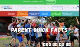 
							         Parent Quick Facts | Camp Sweeney								  
							    