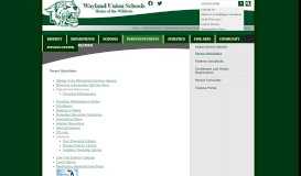 
							         Parent Quicklinks - Parents/Students - Wayland Union Schools								  
							    