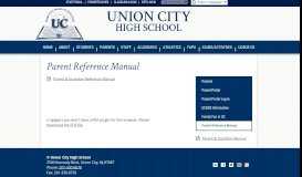 
							         Parent Reference Manual - Basic Information - Union City High School								  
							    