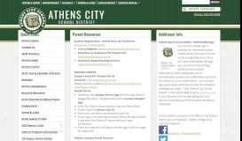 
							         Parent Resources - Athens City School District								  
							    
