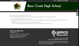 
							         Parent Resources - Bear Creek High School								  
							    