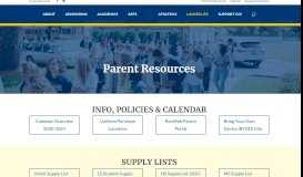
							         Parent Resources | Cambridge Christian School								  
							    