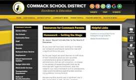 
							         Parent Resources - Commack Schools								  
							    