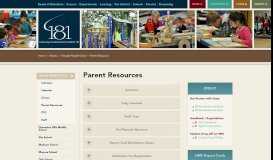 
							         Parent Resources - Community Consolidated School District 181								  
							    