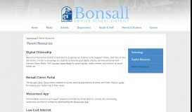 
							         Parent Resources - District Departments - Bonsall Unified School District								  
							    
