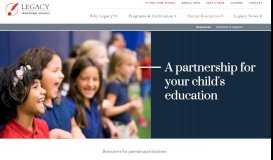 
							         Parent Resources | District | Legacy Traditional Schools								  
							    