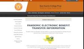 
							         Parent Resources - East Austin College Prep								  
							    