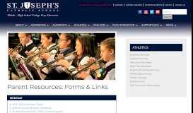 
							         Parent Resources: Forms & Links – St. Joseph's Catholic School								  
							    