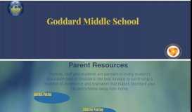 
							         Parent Resources - Goddard Middle School								  
							    