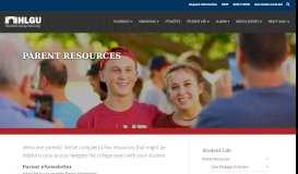 
							         Parent Resources - Hannibal-LaGrange University								  
							    