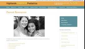 
							         Parent Resources - Highlands Integrative Pediatrics - Pediatrics ...								  
							    