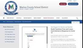 
							         Parent Resources / Home - Marion County School District								  
							    