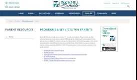 
							         Parent Resources / Home - Rock Hill School District								  
							    