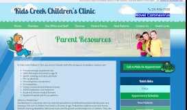 
							         Parent Resources - Kids Creek Children's Clinic - Pediatrics Traverse ...								  
							    