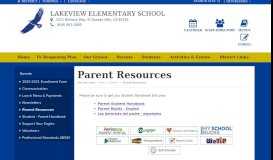 
							         Parent Resources - Lakeview Elementary School								  
							    
