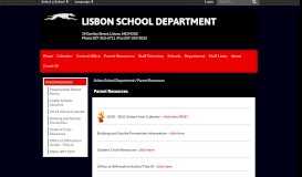 
							         Parent Resources - Lisbon School Department								  
							    
