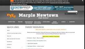 
							         Parent Resources - Marple Newtown High School								  
							    