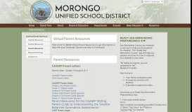 
							         Parent Resources - Morongo Unified School District								  
							    