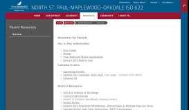 
							         Parent Resources - North St. Paul-Maplewood-Oakdale ISD 622								  
							    